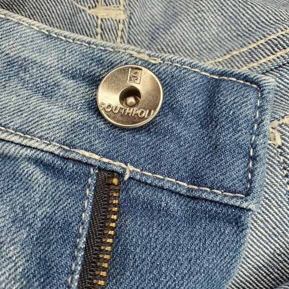 Southpole Men’s Skinny Distressed Stretch Denim Blue White Jeans Size 30x32 - Picture 10 of 11